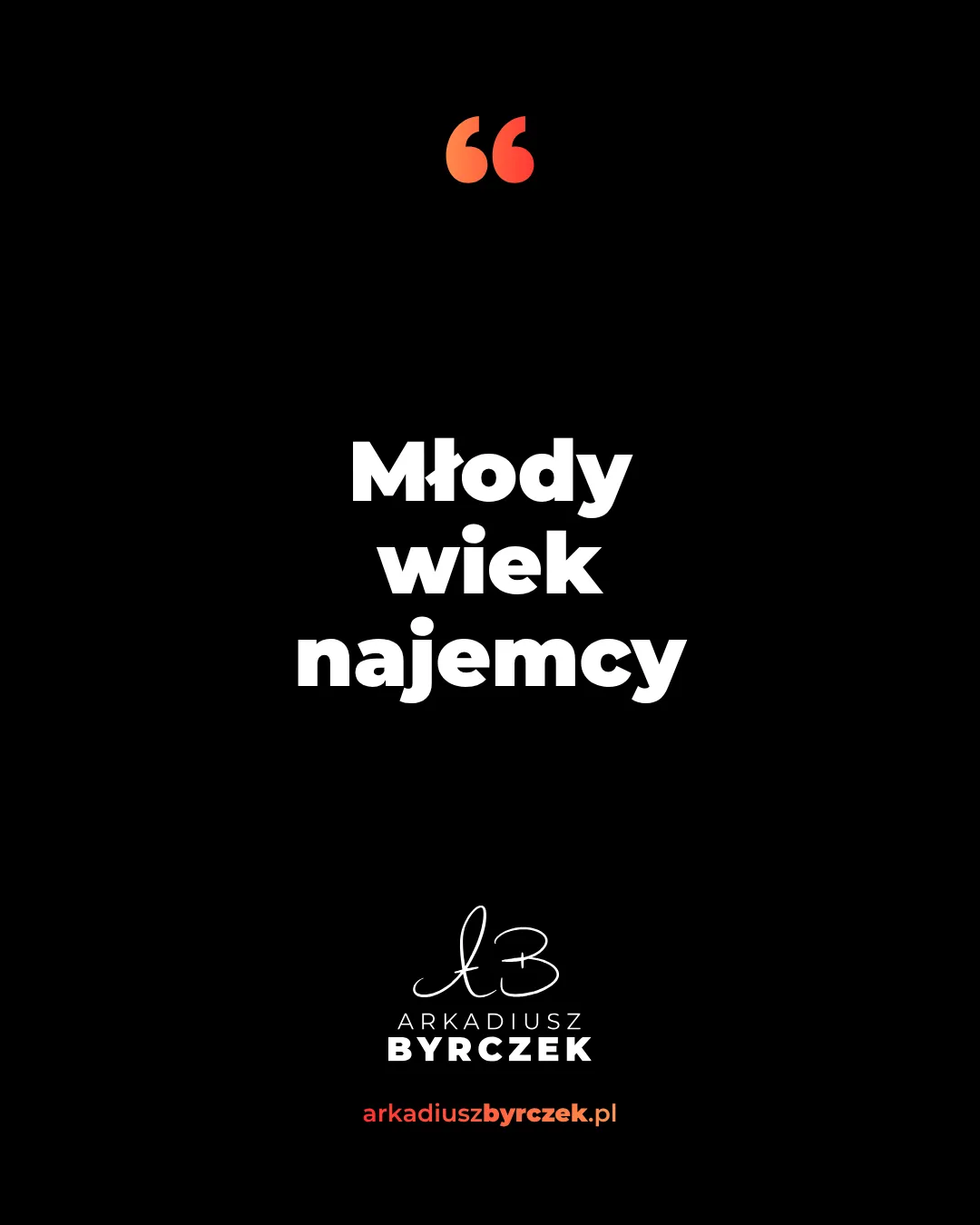 Młody wiek najemcy