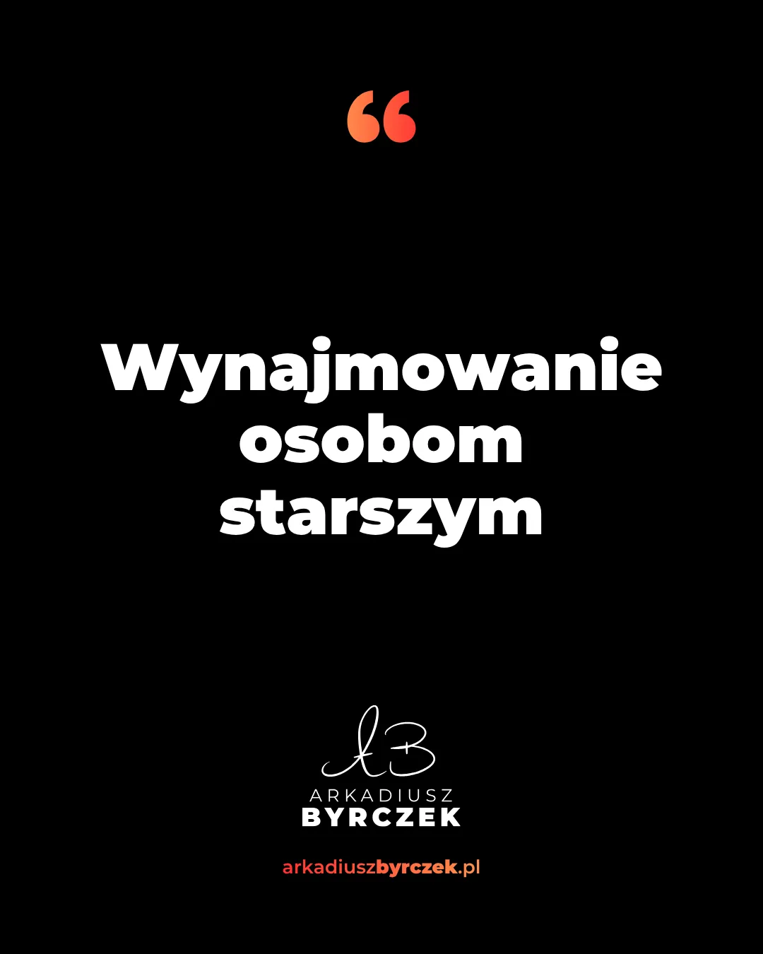 Wynajmowanie osobom starszym
